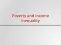 Income Inequality, Poverty and Discrimination Resources