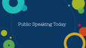 Public Speaking Today Resources