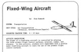 Fixed-Wing Aircraft Lesson
