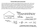 Common Math used in Construction