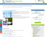 Energy Forms and States Demonstrations