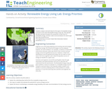 Renewable Energy Living Lab: Energy Priorities