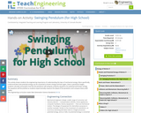 Swinging Pendulum (for High School)