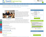 Let’s Take a Spin: One-Axis Rotation