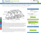 Triangles Everywhere: Sum of Angles in Polygons