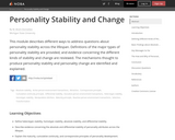 Personal Stabilty and Change