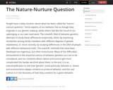 The Nature-Nurture Question