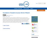 Foundations of Academic Success: Words of Wisdom | Open SUNY Textbooks