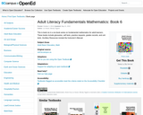 Adult Literacy Fundamentals Mathematics: Book 6