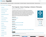 The Originals: Classic Readings in Western Philosophy