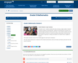 Grade 8 Module 6: Linear Functions