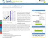 Linear Equations Game