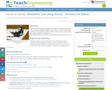 Movement Task Using Sensors - Humans and Robots