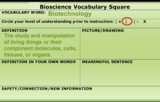 VETTED - Bioscience Curriculum Year 1, Scientific Method, Bioscience Biotechnology  Lesson 1 Unit 3 Year 1