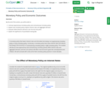 Principles of Macroeconomics 2e, Monetary Policy and Bank Regulation, Monetary Policy and Economic Outcomes