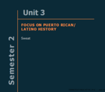 Connecticut Model African American/Black and Puerto Rican/Latino Course of Studies, Semester 2: Sweat