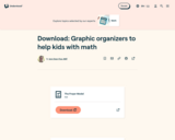 Printable Math Graphic Organizers