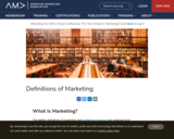 What is Marketing? — The Definition of Marketing — AMA