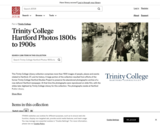 Trinity College Hartford Photos 1800s to 1900s on JSTOR