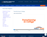 Transitioning to College – First Year Program