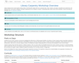 Library Carpentry Workshop Overview