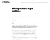 G-CO Fixed points of rigid motions