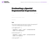 N-RN Evaluating a Special Exponential Expression