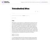 7.SP.8 – Tetrahedral Dice