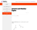 G-SRT Congruent and Similar Triangles
