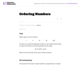 Ordering Numbers