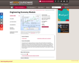 Engineering Economy Module, Fall 2009