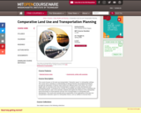 Comparative Land Use and Transportation Planning, Spring 2006