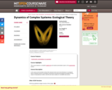 Dynamics of Complex Systems: Ecological Theory, Spring 2001