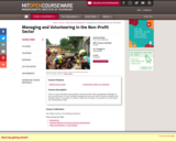 Managing and Volunteering In the Non-Profit Sector, Spring 2005