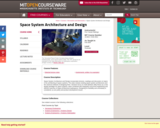 Space System Architecture and Design, Fall 2004