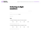Ordering 3-digit numbers