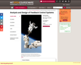 Analysis and Design of Feedback Control Systems, Spring 2014