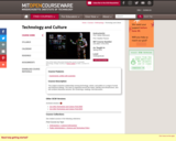 Technology and Culture, Spring 2014