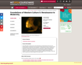 Foundations of Western Culture II: Renaissance to Modernity, Spring 2003