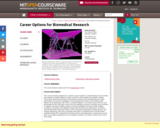 Career Options for Biomedical Research, Fall 2006