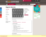 Magnetic Materials, Spring 2004