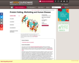 Protein Folding, Misfolding and Human Disease, Fall 2004