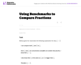 Using Benchmarks To Compare Fractions
