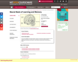 Neural Basis of Learning and Memory, Fall 2007