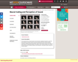 Neural Coding and Perception of Sound, Spring 2005