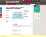 Natural Language and the Computer Representation of Knowledge, Spring 2003