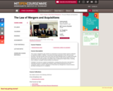 The Law of Mergers and Acquisitions, Spring 2003