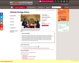 Chinese Foreign Policy, Fall 2005