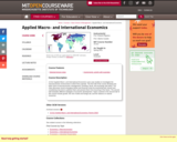 Applied Macro- and International Economics, Spring 2011