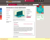 Introduction to Convex Optimization, Fall 2009